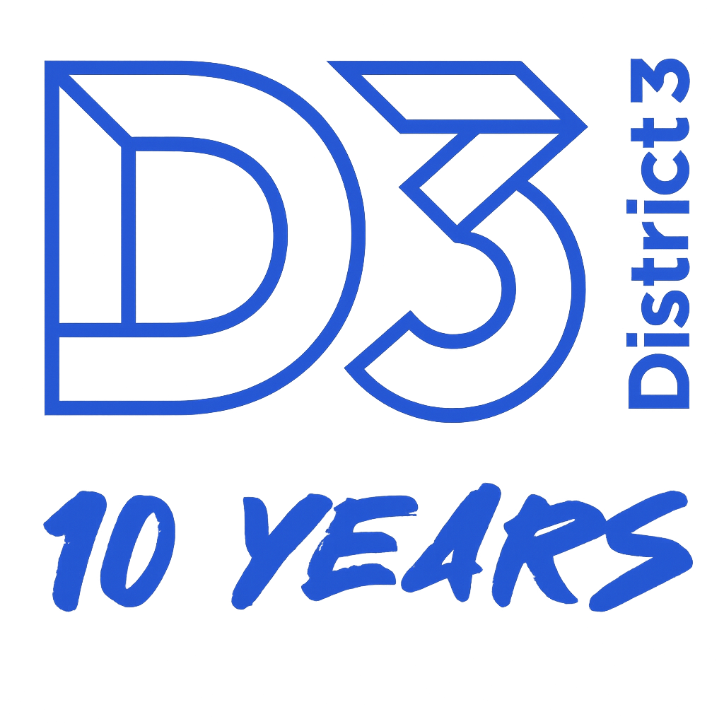 D3 District 3 - 10 Years partnership